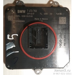 Блок розжига LED фары BMW 7`G11 G12, BMW 5`G30 G31 G38, BMW 6` G32 GT, BMW 5' F90 M5 7472763 63117472763 FLM Mid